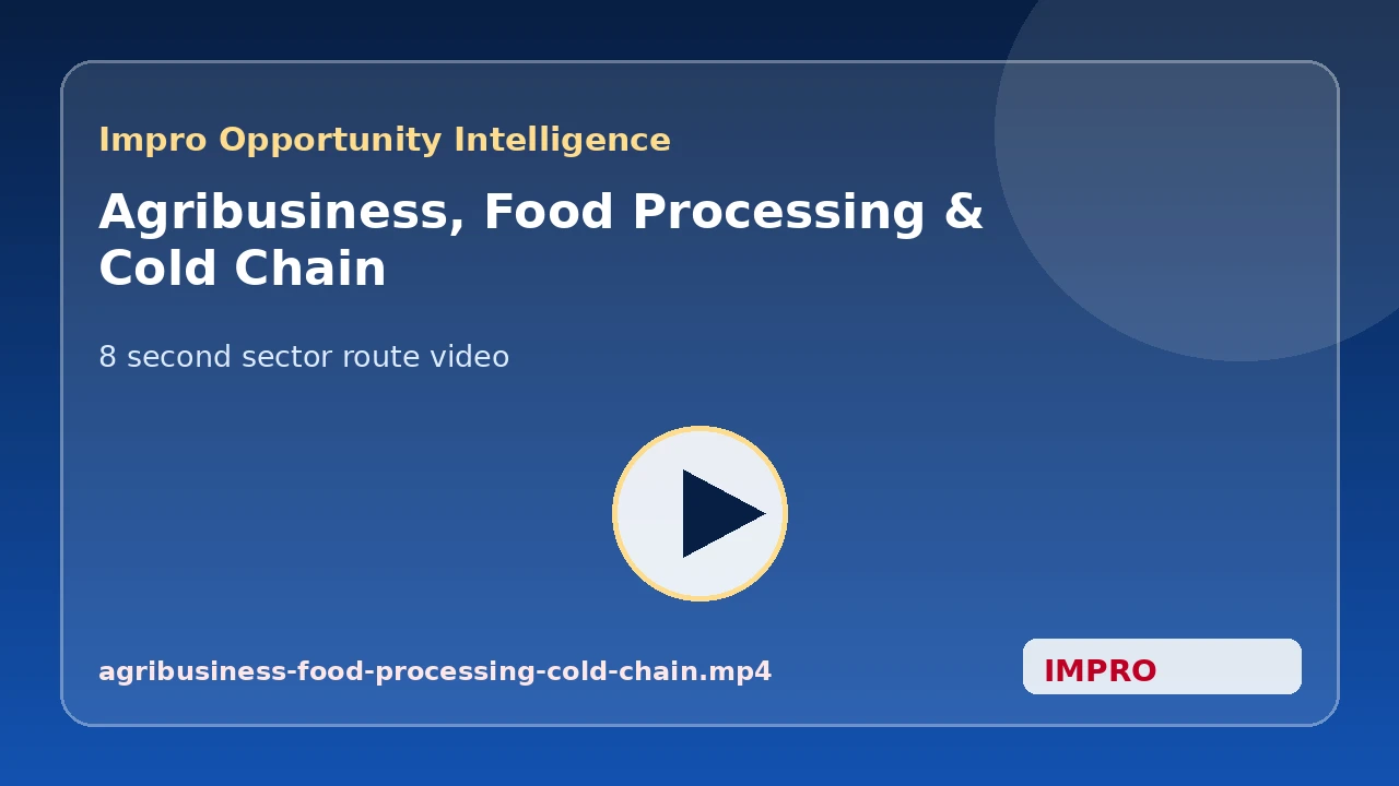 Agribusiness, Food Processing & Cold Chain video thumbnail